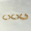 Golden Tide Toe Ring