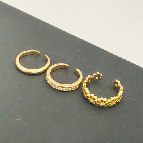 Golden Tide Toe Ring